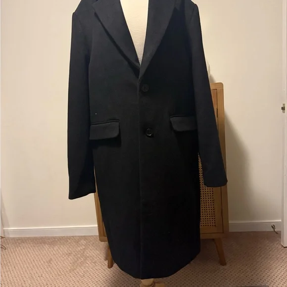 Banana Republic Men's Black Trench Coat - Picture 2 of 7